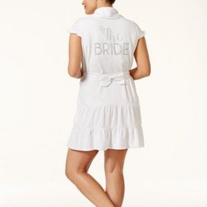 BLUE BY BETSEY JOHNSON "The Bride" Terry Cloth Robe Womens M